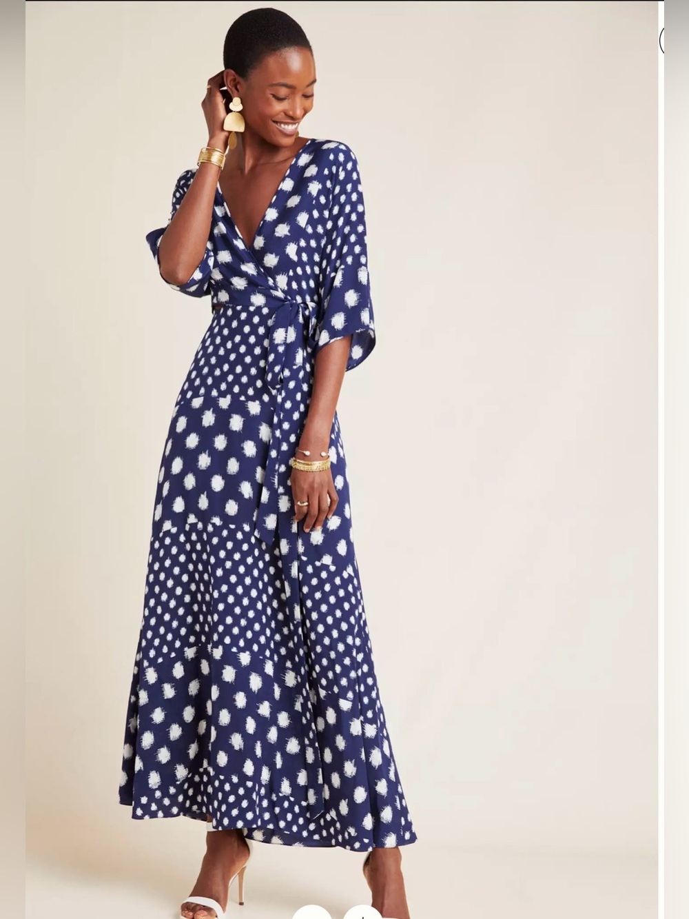 Diane von Furstenberg silk dress wrap Eloise maxi